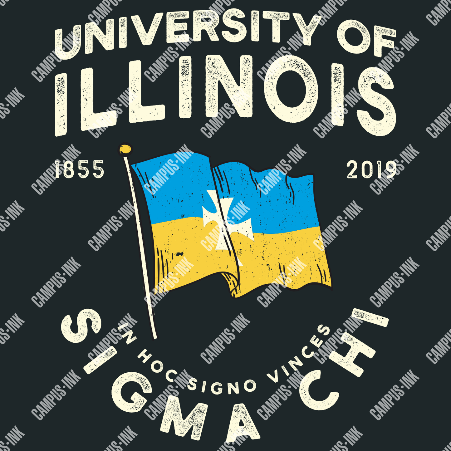 Sigma Chi Vintage Flag Design - Sigma Chi Fraternity