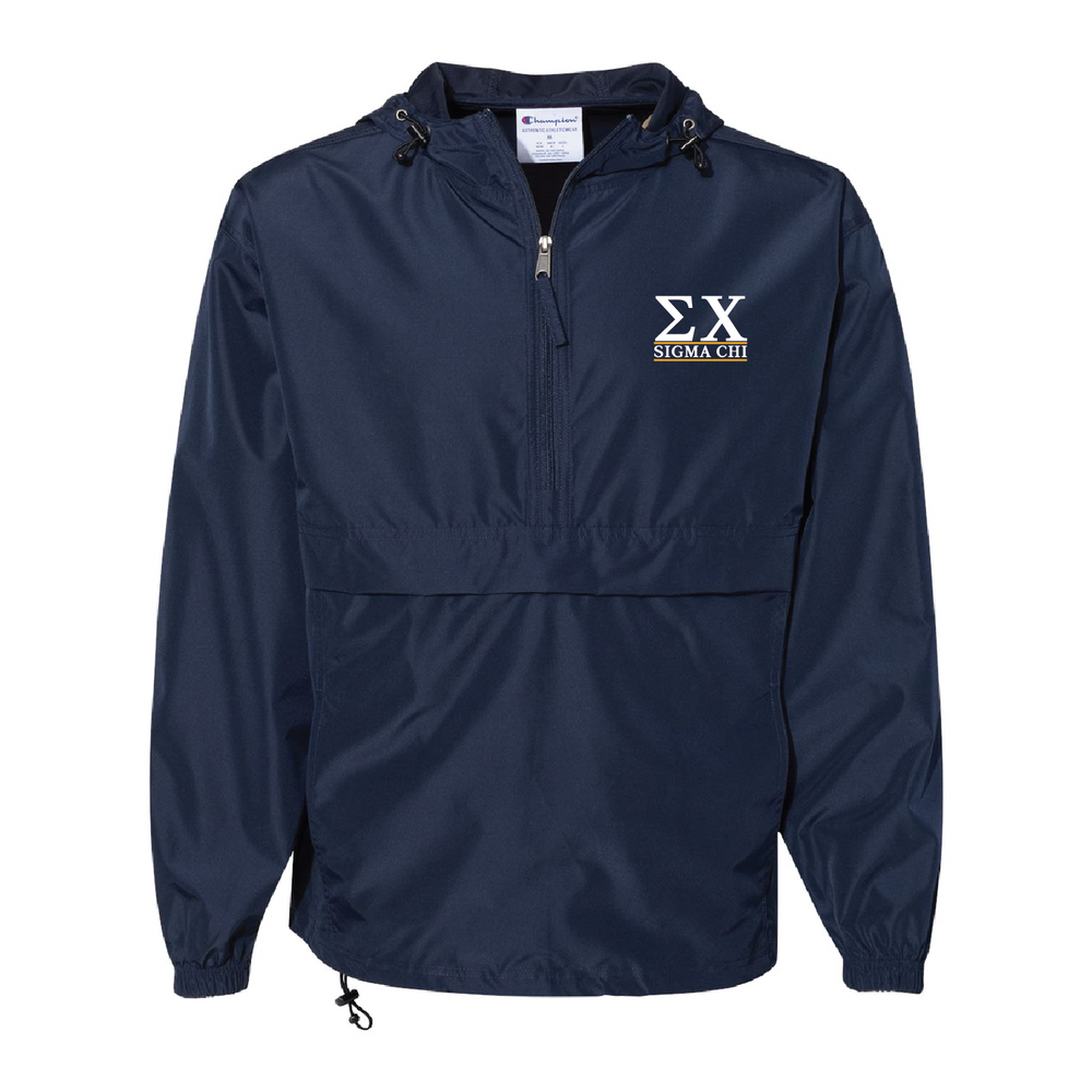 Sigma Chi Embroidered Champion Packable Jacket