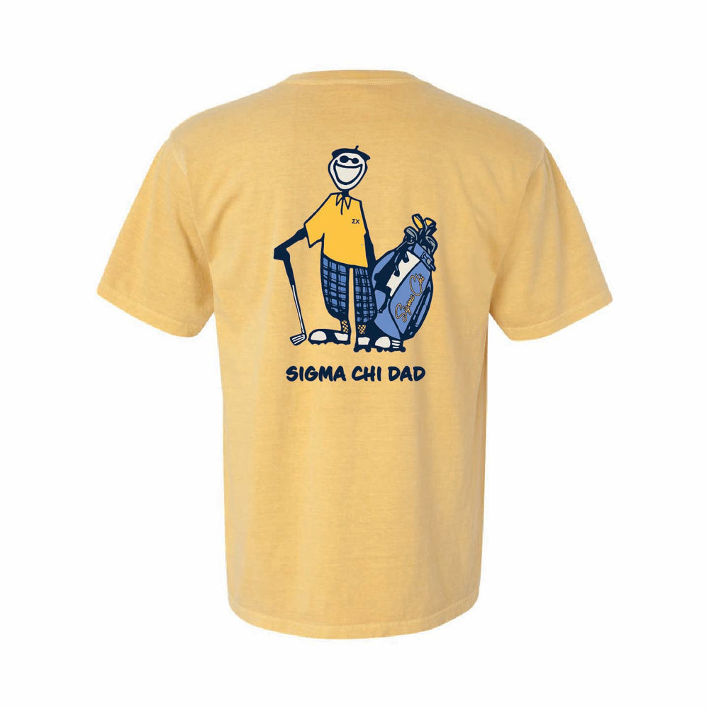 Sigma Chi Golfing Dad Pocket Tee by Comfort Colors