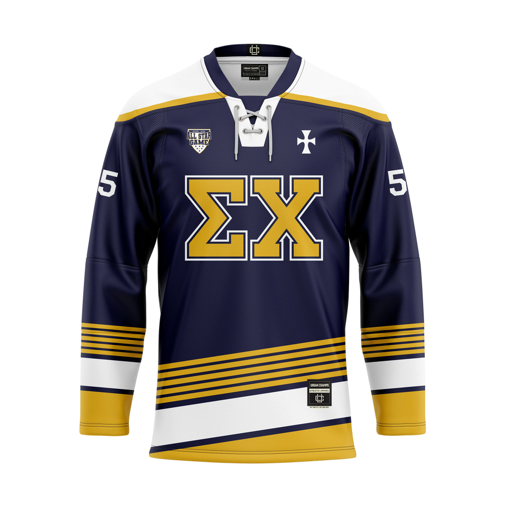 
                      
                        LIMITED PRE-ORDER: Sigma Chi Hockey Jersey
                      
                    