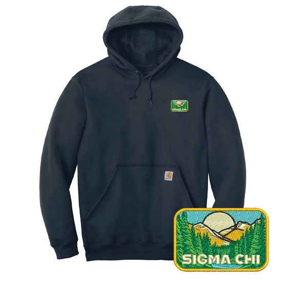 OUTDOORS COLLECTION: Sigma Chi Carhartt Hooded Sweatshirt