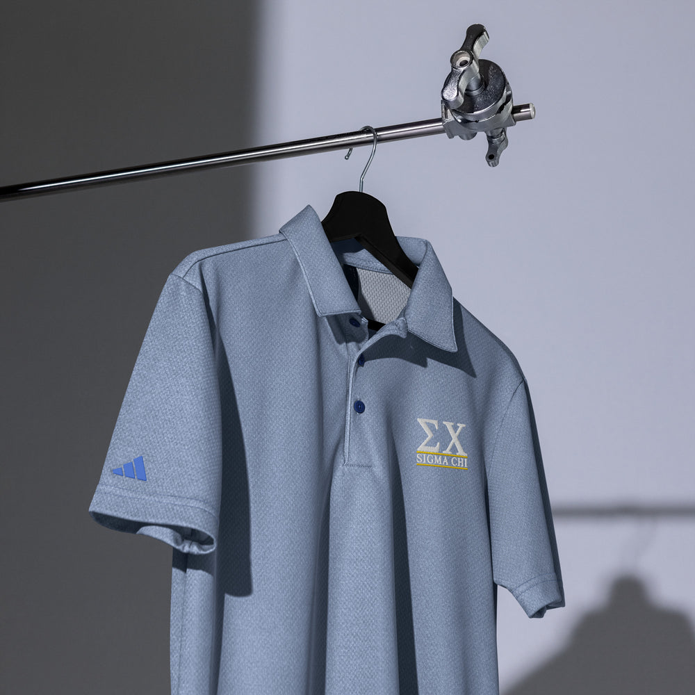 Sigma Chi Letters Space Dyed Polo by Adidas