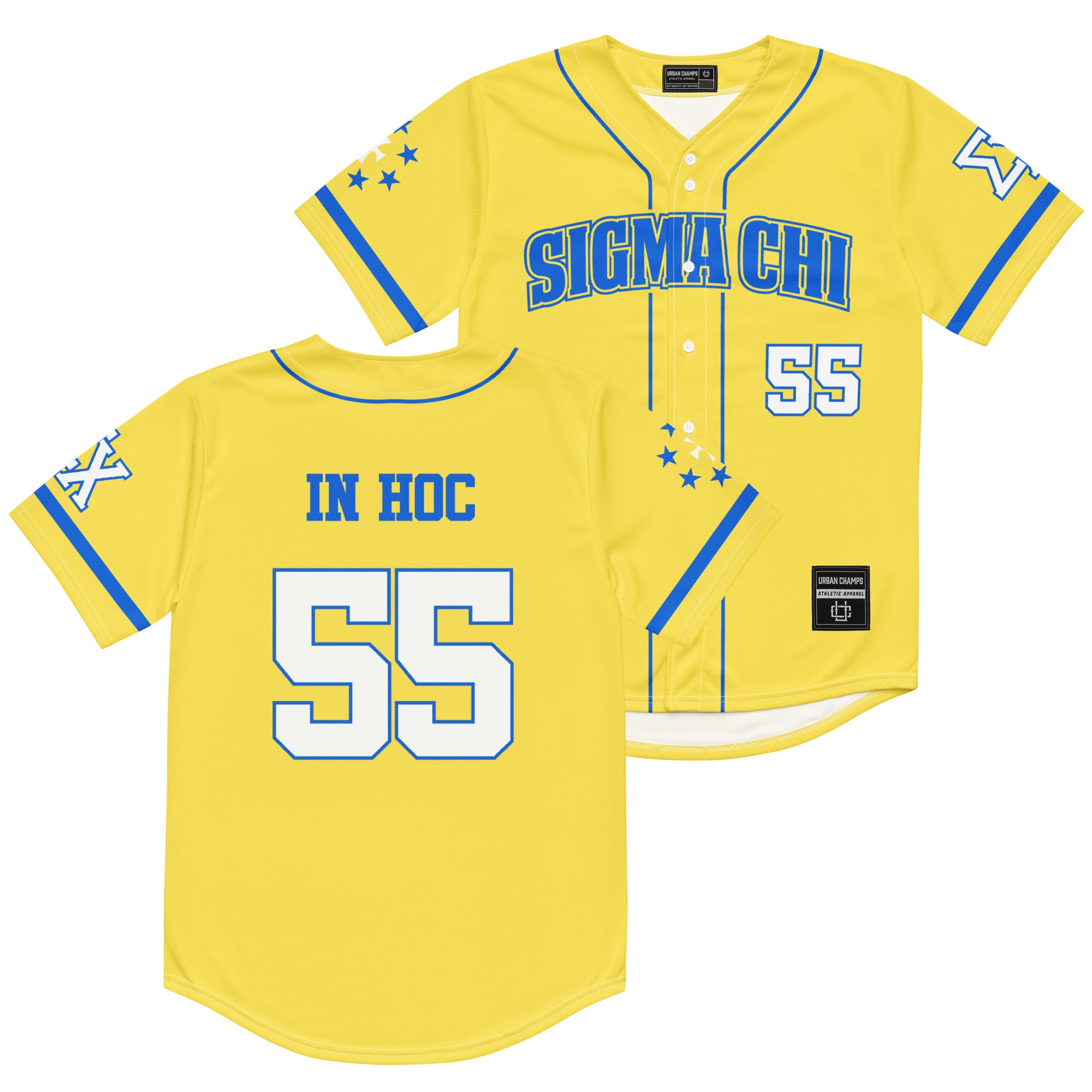 YGM×SFC BASEBALL SHIRT Sigma Chi Baseball Jersey - 2X-Small
