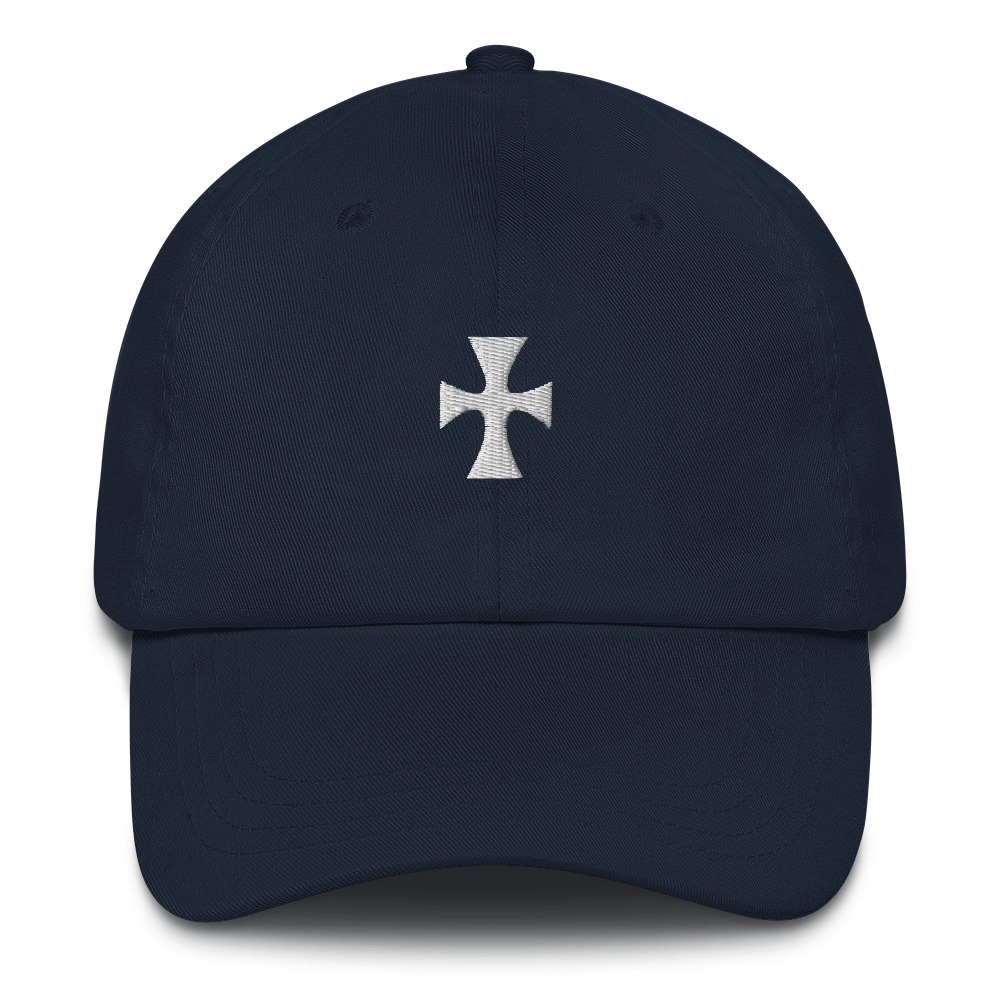 Sigma Chi White Cross Adjustable Hat