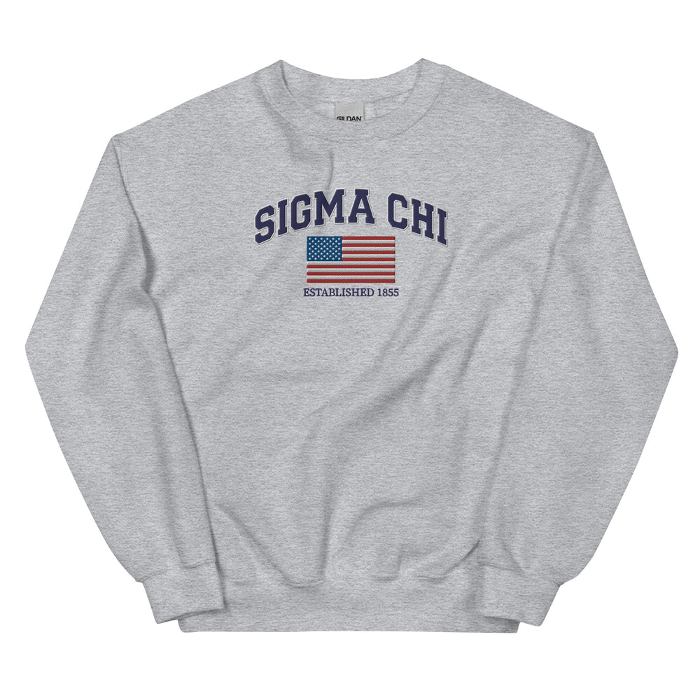 
                      
                        Sigma Chi Americana Embroidered Crewneck
                      
                    