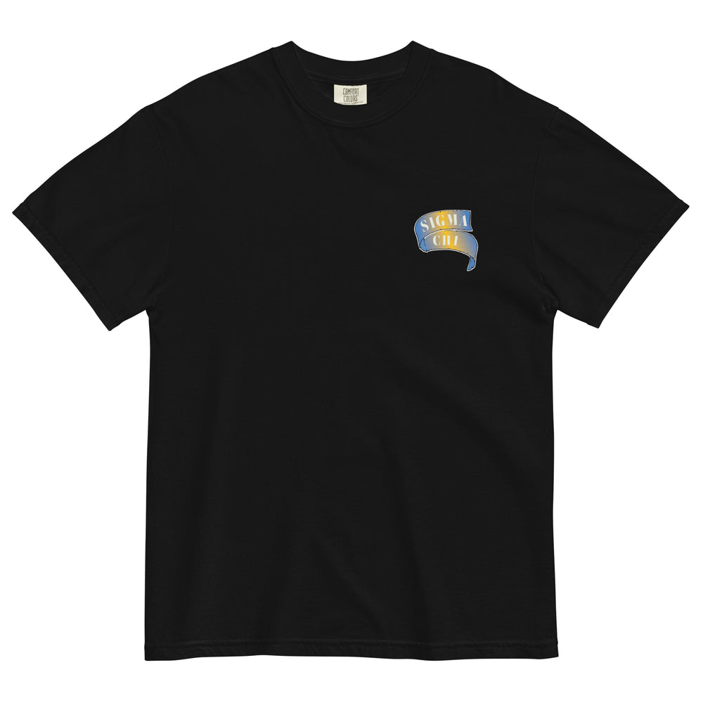 Sigma Chi Black Comfort Colors T-Shirt Festival