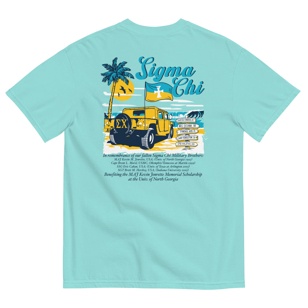 Sigma Chi Military Sigs T-Shirt by Comfort Colors (2022)