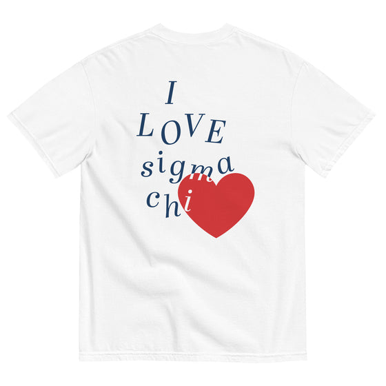 Sigma Chi Valentine's T-Shirt by Comfort Colors (2024)
