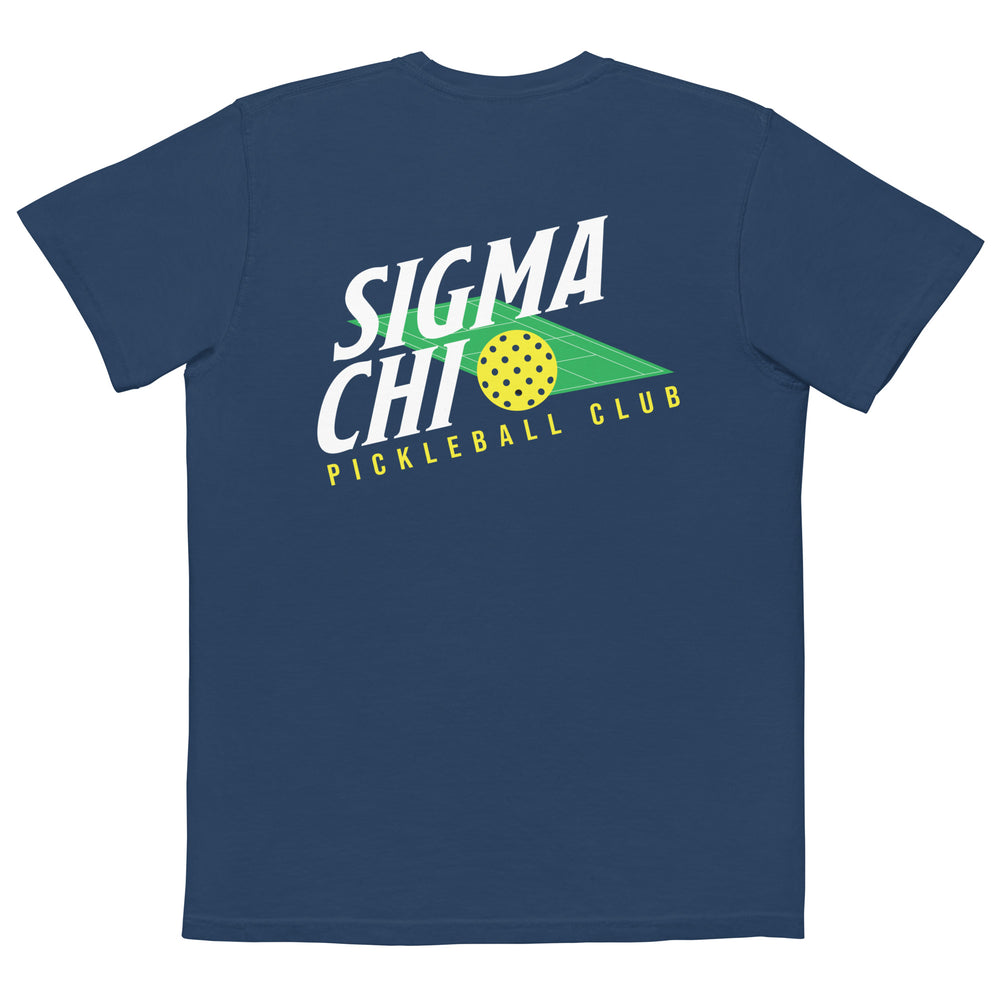 
                      
                        Drop 002: Sigma Chi Pickleball Pocket T-Shirt by Comfort Colors
                      
                    