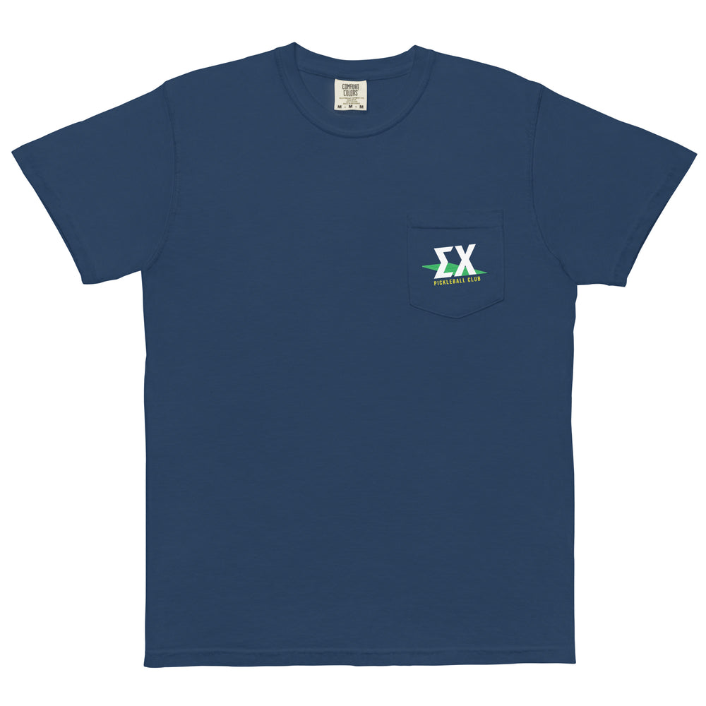 
                      
                        Drop 002: Sigma Chi Pickleball Pocket T-Shirt by Comfort Colors
                      
                    