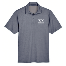  Sigma Chi Greek Letters Performance Polo (Navy)