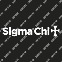  Sigma Chi White Cross Wordmark Design - Sigma Chi Fraternity
