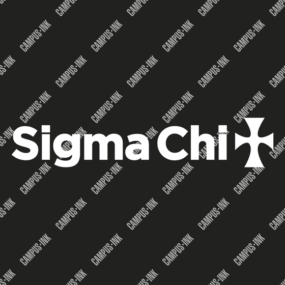 Sigma Chi White Cross Wordmark Design - Sigma Chi Fraternity