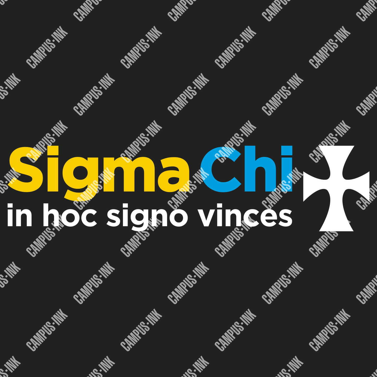 Sigma Chi White Cross Color Wordmark Design - Sigma Chi Fraternity