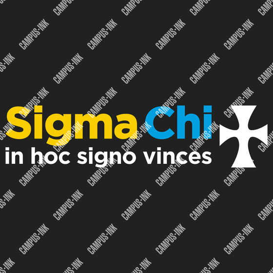 Sigma Chi White Cross Color Wordmark Design - Sigma Chi Fraternity