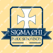  Sigma Chi Preppy Box Logo Design - Sigma Chi Fraternity