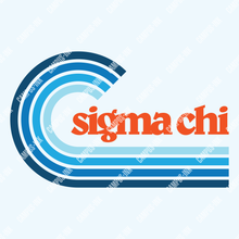  Sigma Chi Cool Blue Wave Design - Sigma Chi Fraternity