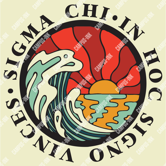 Sigma Chi Chill Wave Design - Sigma Chi Fraternity