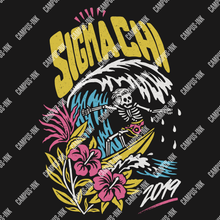  Sigma Chi Surfing Skeleton Design - Sigma Chi Fraternity