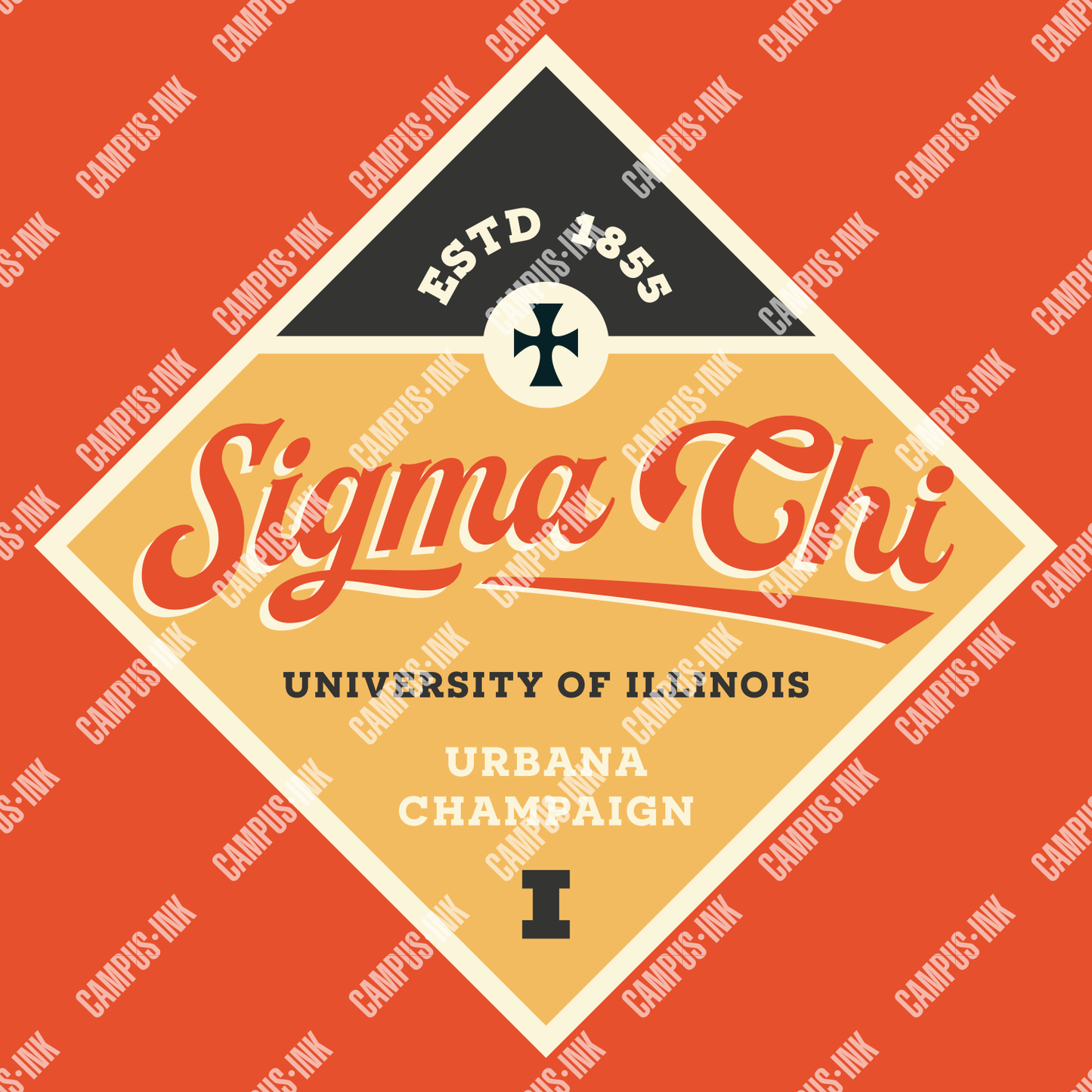 Sigma Chi One Diamond Print Design - Sigma Chi Fraternity