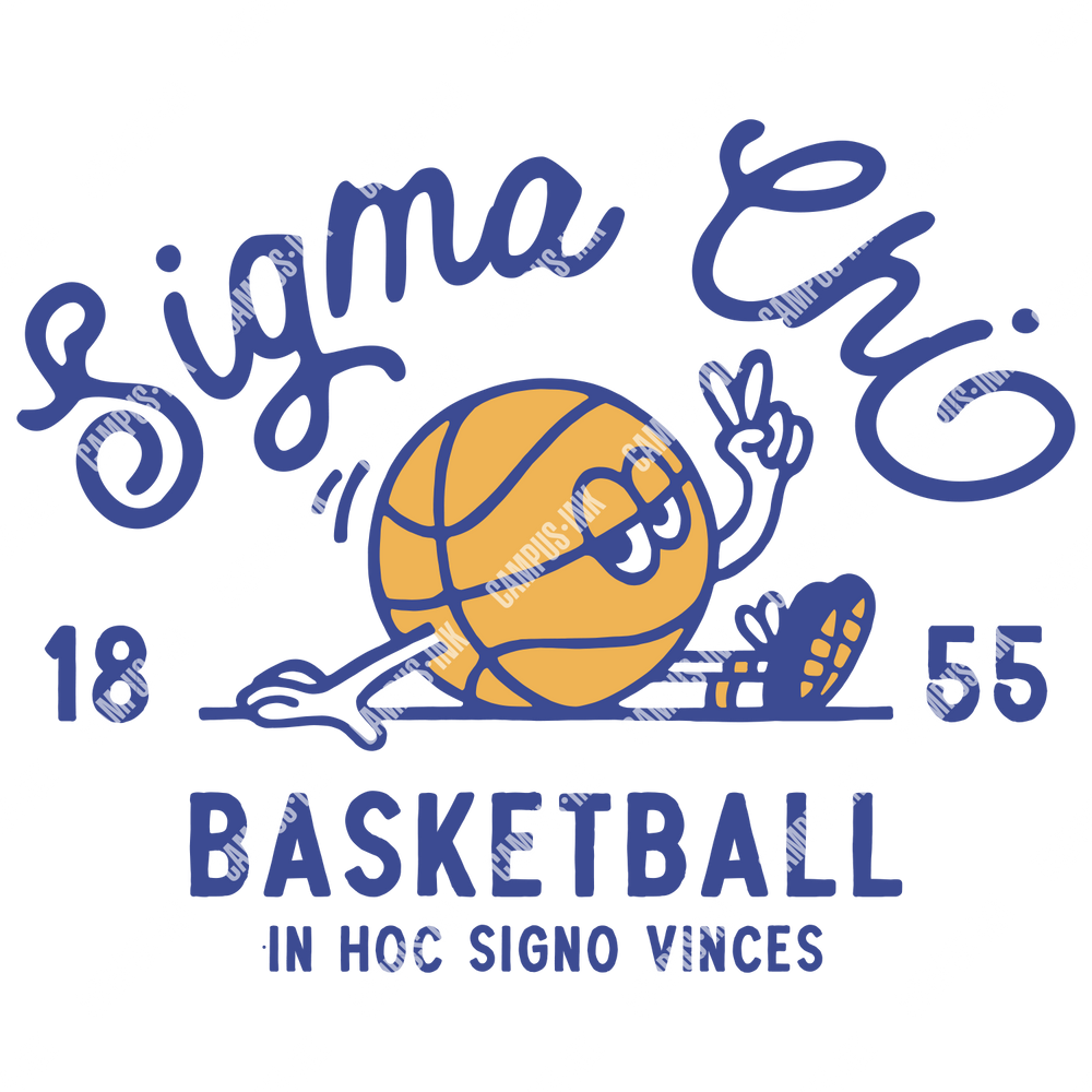Sigma Chi Chillin' Basketball Design - Sigma Chi Fraternity
