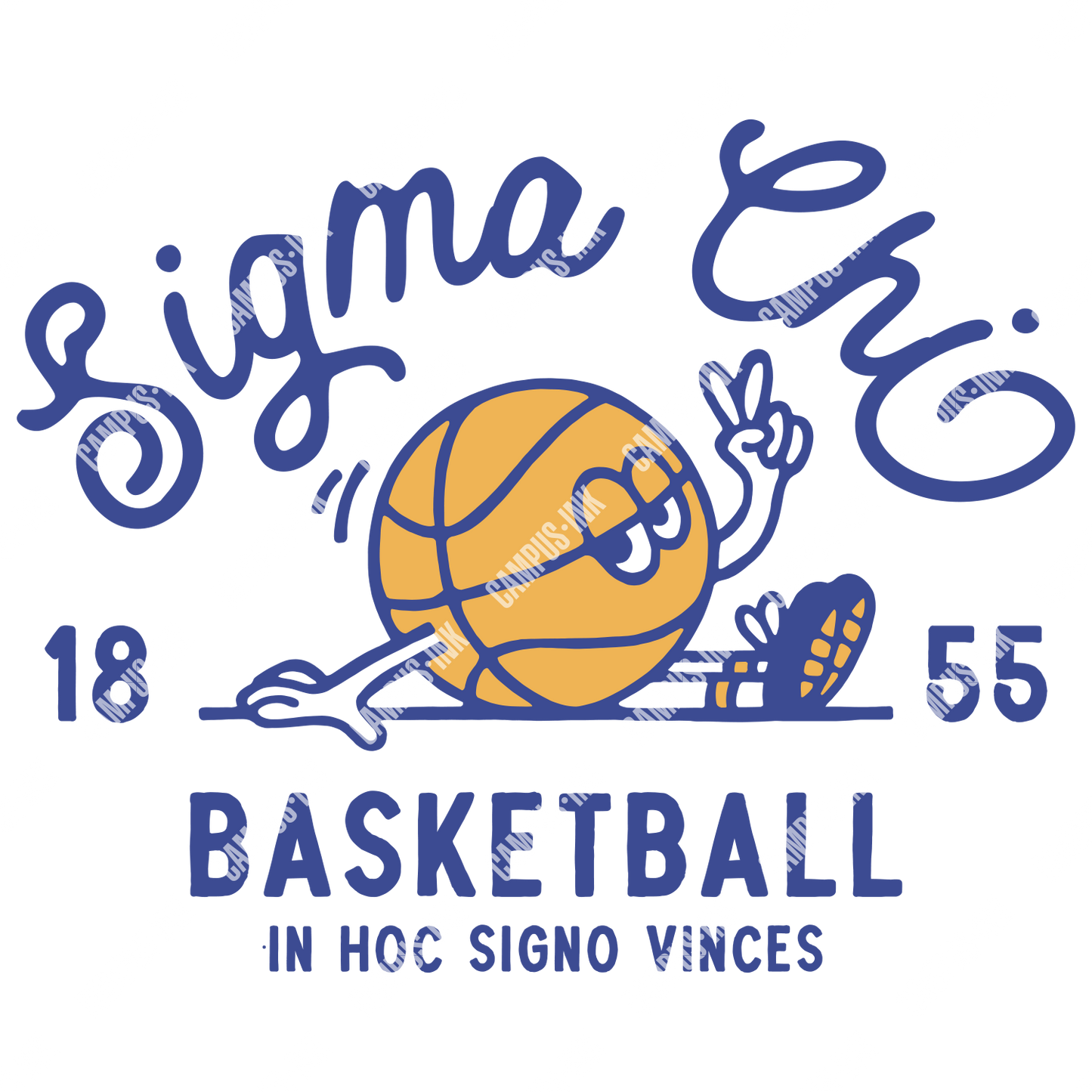 Sigma Chi Chillin' Basketball Design - Sigma Chi Fraternity