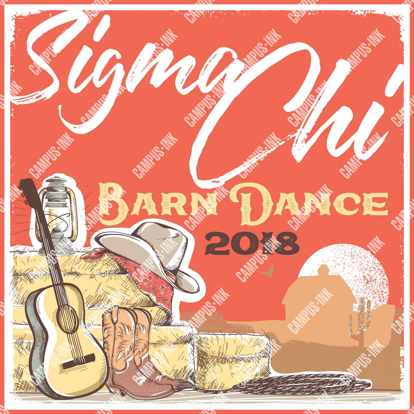 Sigma Chi Farm Scene Design - Sigma Chi Fraternity