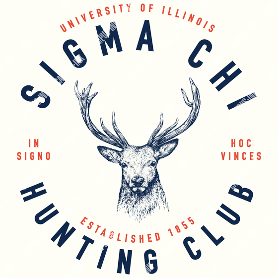 Sigma Chi Hunting Club Deer Design - Sigma Chi Fraternity