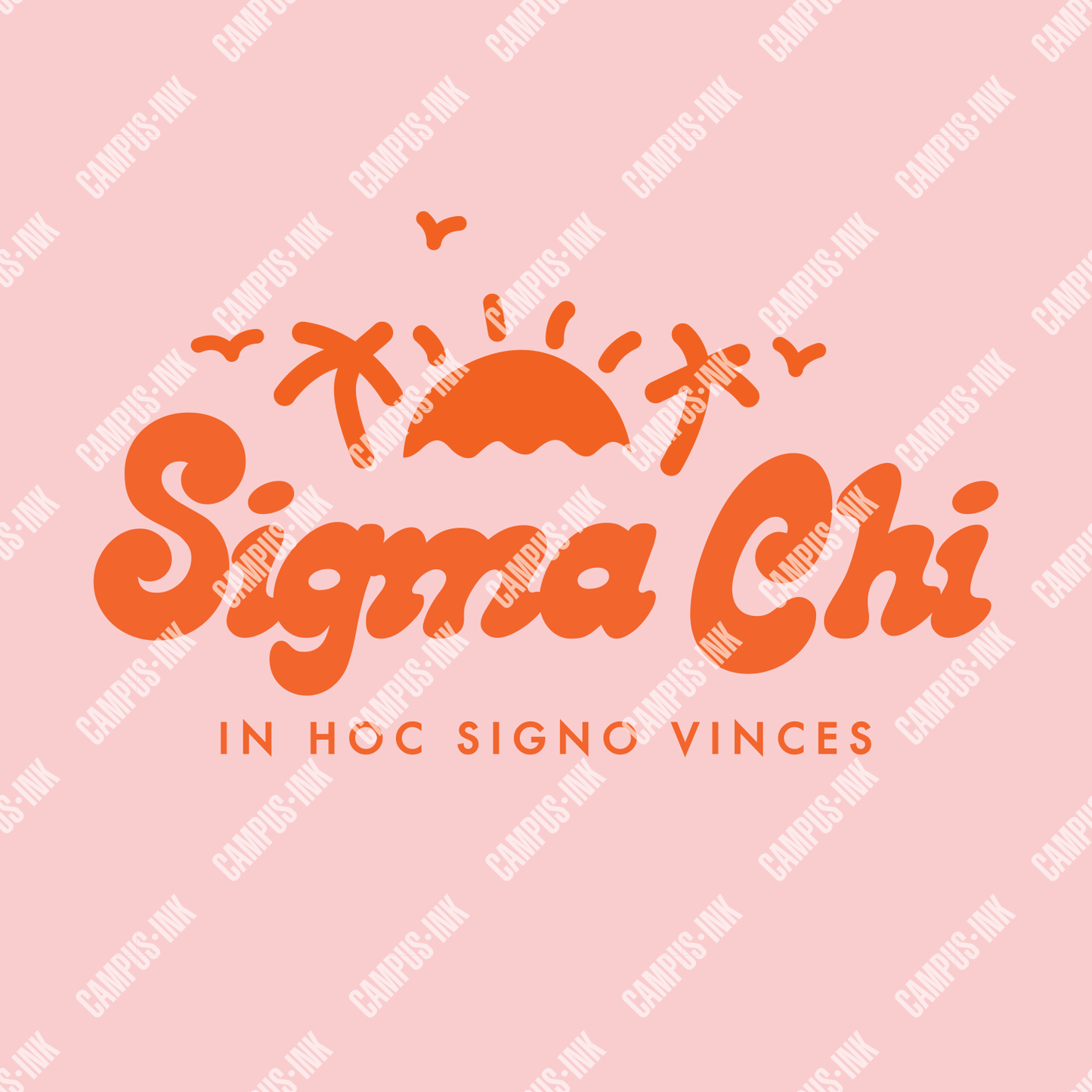 Sigma Chi Retro Beach Design - Sigma Chi Fraternity