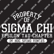  Sigma Chi Property Of Design - Sigma Chi Fraternity