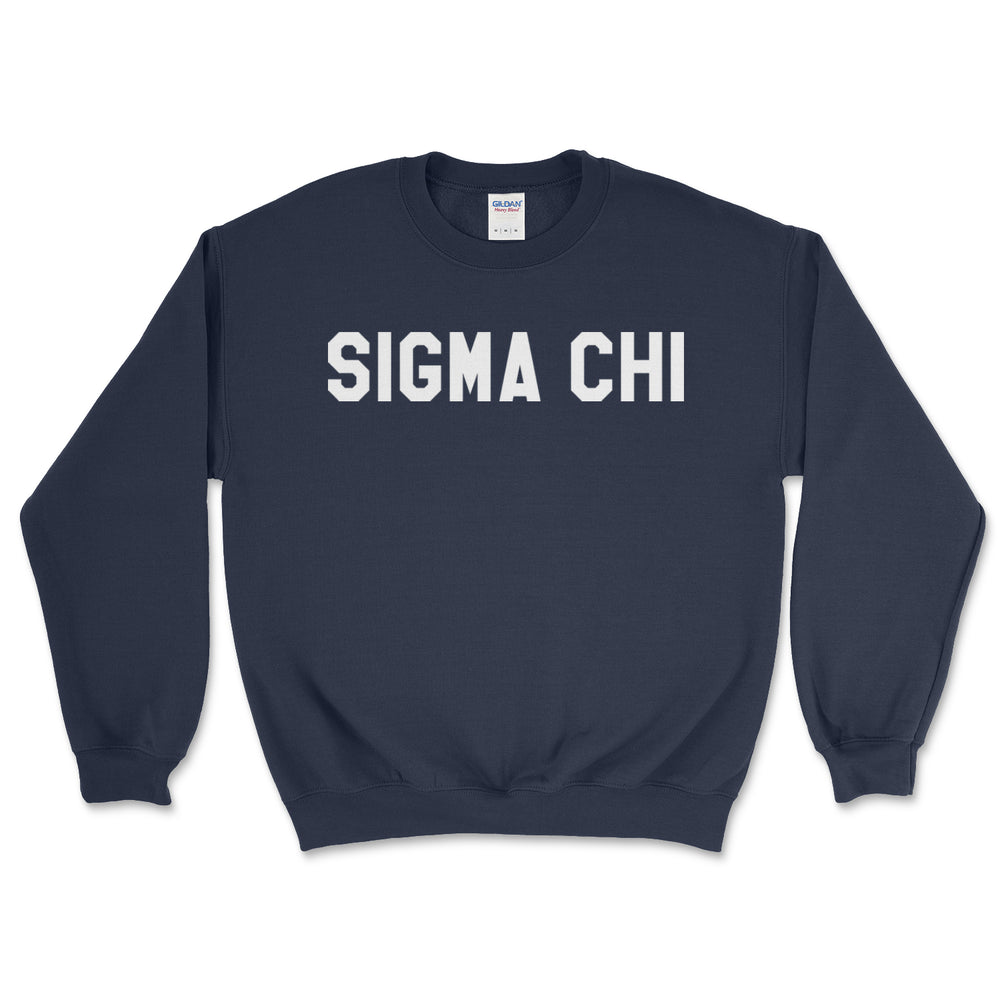 Sigma Chi College Block Crewneck Sweatshirt