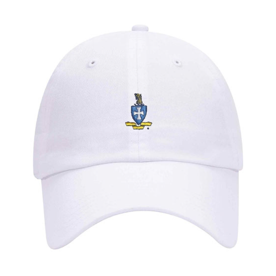 Sigma Chi Executive Crest Adjustable Hat (White)