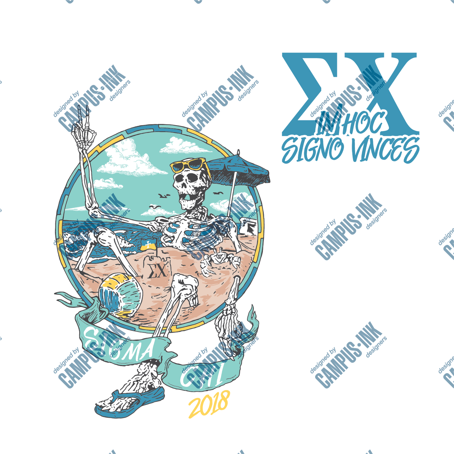 Sigma Chi Skeleton Beach Design - Sigma Chi Fraternity